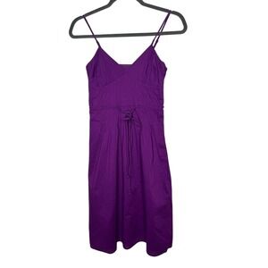 American Eagle Womens‎ Purple Y2K Babydoll Mini Sundress Dress Size 0 Braid